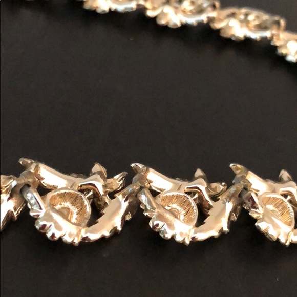 VINTAGE VIVID COLORFUL CRYSTAL & ENAMEL NECKLACE - Picture 9 of 13